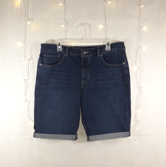 Levi's | Dark wash blue Bermuda jeans shorts - Picture 7 of 15